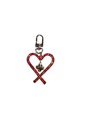 LV Heart Candy Cane Christmas Holiday Keychain Stocking Stuffer Bag Charm