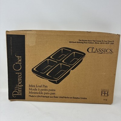 The Pampered Chef Mini Loaf Stoneware Pan #1418 Family Heritage Collection - NEW