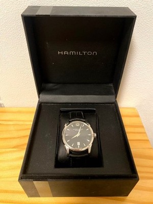 HAMILTON Jazzmaster H385150 Automatic Watch 2Hand Date Lea from Japan w/box JPN