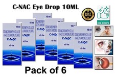 6x C-NAC Eye Drops, N-Acetyl-Carnosine Eye Drops - 10 ml Free Shipping