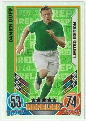 Damien Duff   Limited Edition   2012 Topps Match Attax UEFA Euro   Rep. Ireland