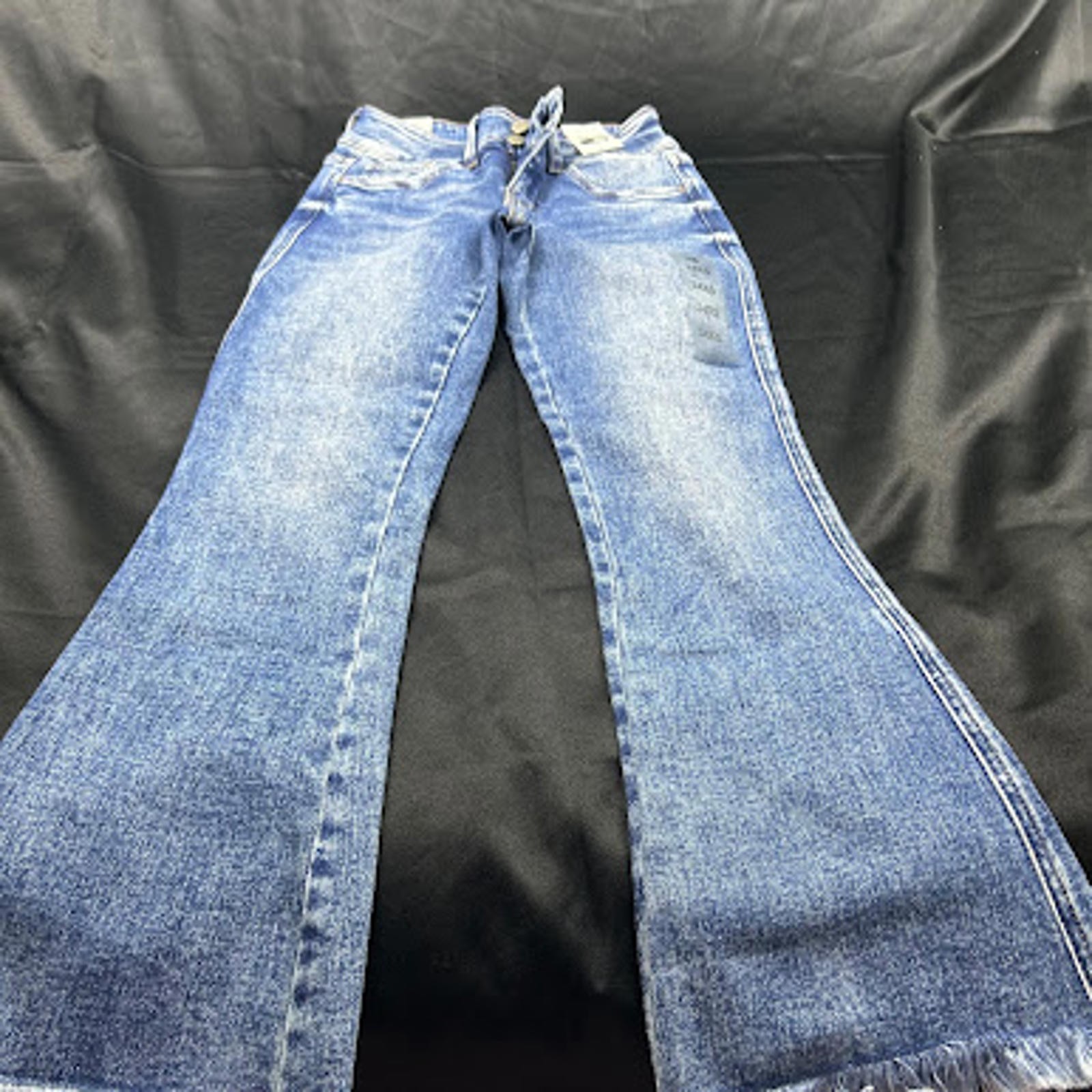 Flying Monkey WOMENS medium wash midrise flared leg jeans