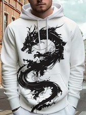 Midnight Dragon Rise 3D All Over Print Hoodie - Adults Youth