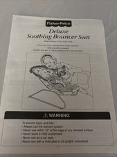 Fisher Price Deluxe Soothing Bouncer Seat Instructions Booklet
