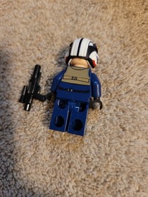 LEGO Star Wars Rebel U-Wing Pilot Minifigure Dark Blue Jumpsuit 