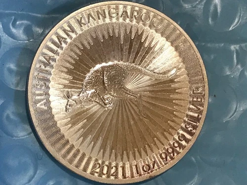 2021 Australian Silver Kangaroo 1 oz — photo from the most recent tracked eBay sale