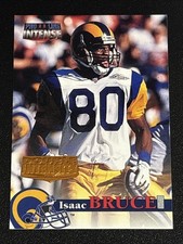 Football 1996 Pro Line Intense Double Intensity Isaac Bruce Rams WR HOF #41