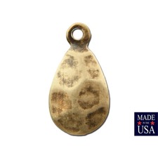 1 loop Hammered Small Brass Ox Teardrop 13mmx...