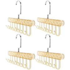 4PCS Bra Hanger for Closet - Tank - Stainless Steel 8 Hooks Space