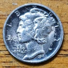 1943 D Mercury Silver Dime AU-BU #AB917