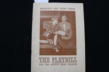 1947 BAREFOOT BOY WITH CHEEK THE PLAYBILL PROGRAM-N. WALKER- RED BUTTONS- K 3892
