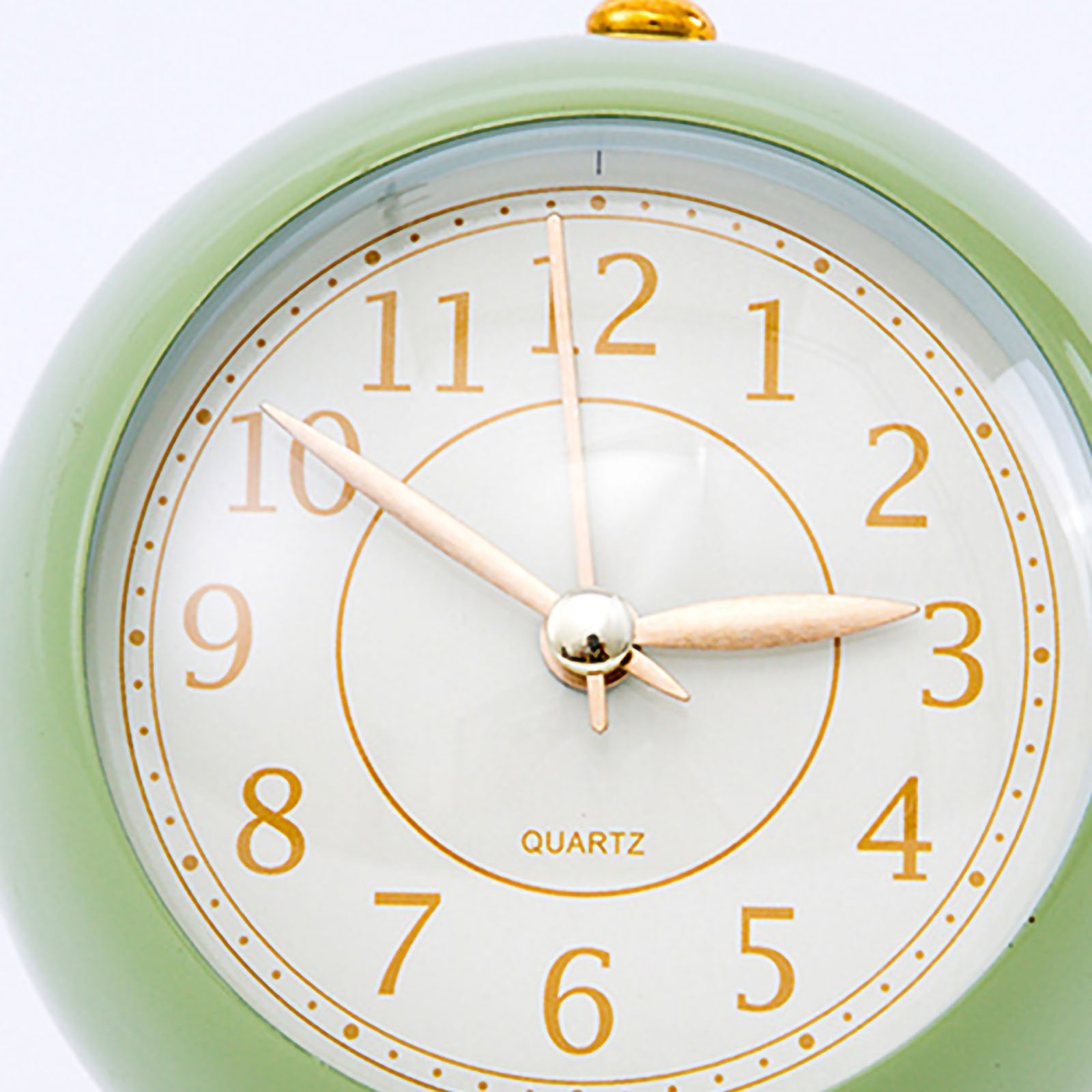 .European Style Metal Clock Ingenious Mute Round Children Electronic Quartz