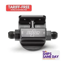 System One 223-90008-12B, One Black Aluminum Billet Remote Oil Filter Mount 12An