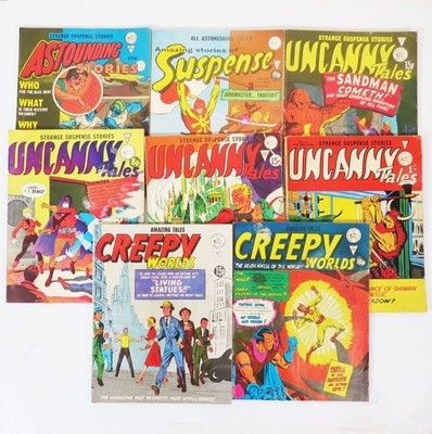 Job Lot Bundle of 8 Alan Class UK Comics Inc UNCANNY TALES, CREEPY WORLDS, ETC