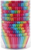StüCk Muffin Backform PapierföRmchen Cupcake Wrapper Regenbogen Liner HüLlen