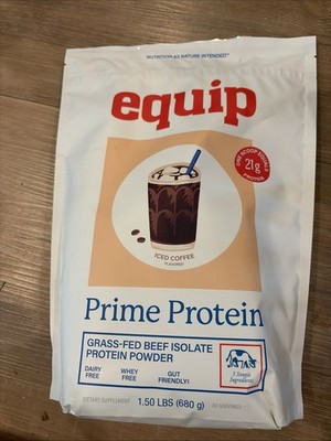 Prime Beef Protein Powder Chocolate 1.5lb Grass Fed Carnivore Paleo Keto Clean.