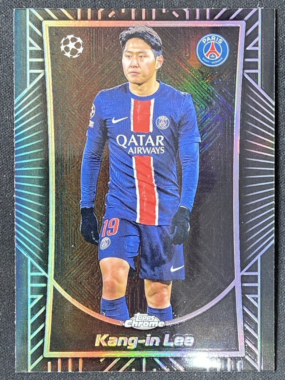 Kang-In Lee 2024-25 Topps Chrome UCC Shadow Etch SSP #SE-7
