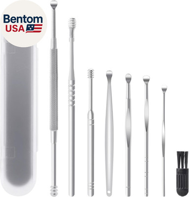 8 PCS Ear Cleansing Tool Set Stainless Steel Earwax Removal Tools Ear Wax Remova