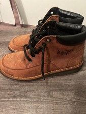 Vintage classic Brown Suede Lace-up Doc Martens. Made in England, Size 6