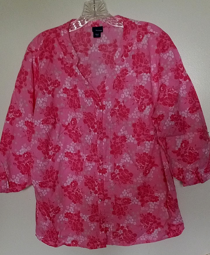 Basic Editions 100% cotton  multi-color floral bu… - image 8