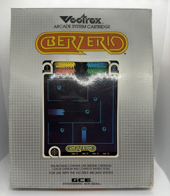 GCE Berzerk Game Cartridge for Vectrex Arcade System (1980) Manual