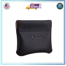 Travelambo Leather Squeeze Coin Purse Pouch Change Holder For Men Women