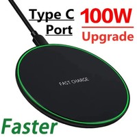 100W Fast Wireless Charger Charging Pad For Apple Samsung & iPhone &Universal UK