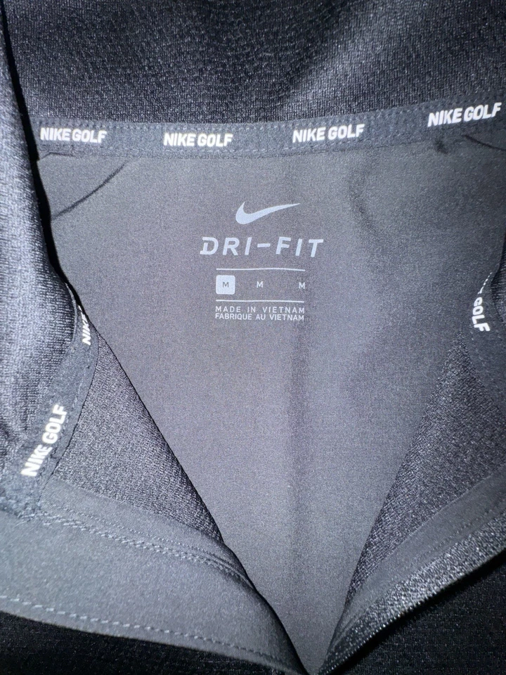 Suéter masculino Baylor Bears Nike Dri-Fit pulôver médio quarto zíper golfe preto - Imagem 3 de 4