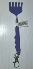Key Chain  Expandable Backscratcher, NAVY, 4" Key Chain Expands to 11" New TB18
