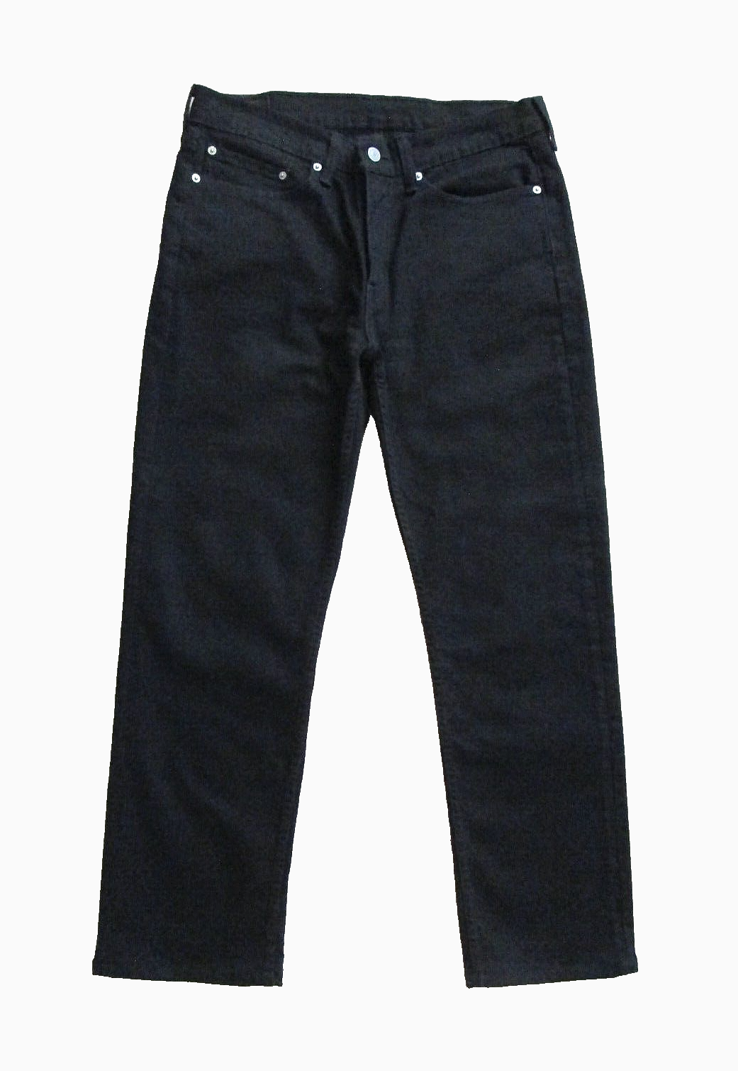 LEVI’S 514 34X30 MEN’S Black Denim Stretch Straight Leg Jeans (Tag