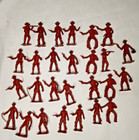 Vintage MPC Western Figure Lot x27 Brown Gunslingers robbers riders