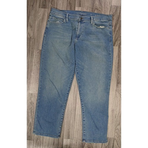 Calvin Klein Damen Größe 31 Boyfriend Taschen Denim Blau Jeans Caprihose