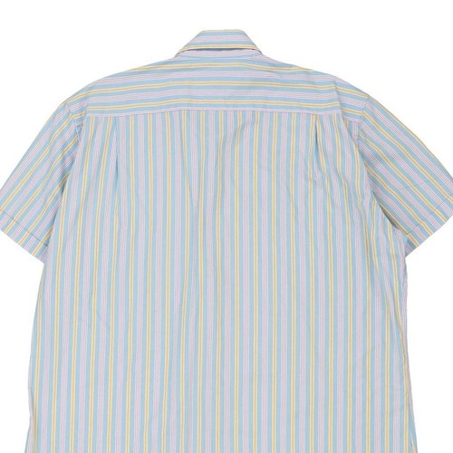 Avirex Striped Short Sleeve Shirt - 2XL Blue Cotton - Picture 5 of 9