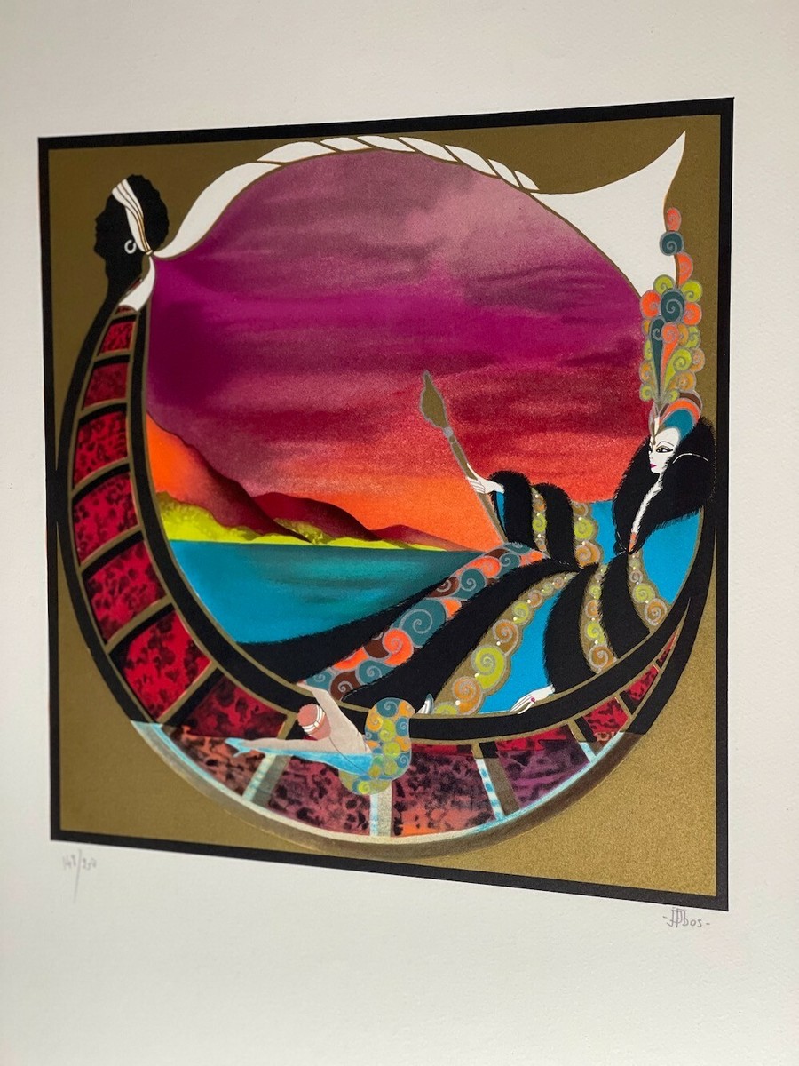 Jean-Francois Ibos ジャン フランソワ・イボス　 シリアルあり Jean Francois Ibos Lithograph Framed and Signed 148/200 | eBay