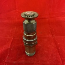 Vintage Powhatan 250 Brass Fire Hose Spray Nozzle Firehouse Steampunk Fireman