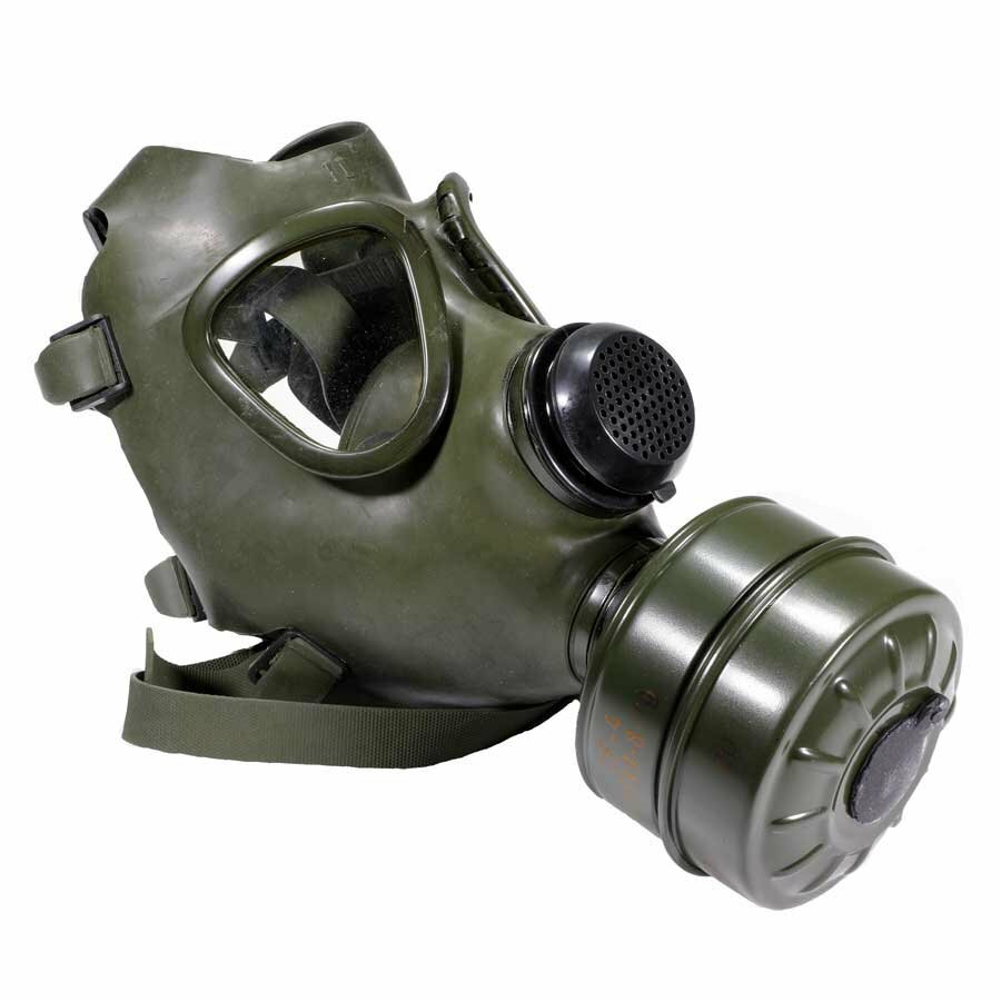 Romanian M74 GAS MASK W/ FILTER & BAG, Unissued, Adult Size