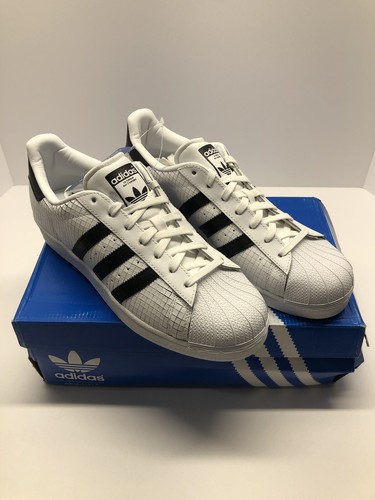 Adidas Originals Superstar Men’s Size 9 White Blue Clam Shell - Picture 8 of 11