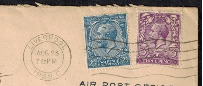 Великобритания специальный полет чехол с GB 2 1/2d, 3D и в Стокгольм и вернуться H/S - Изображение 3 из 4