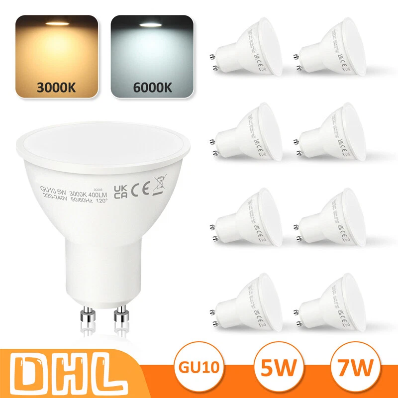 10 Stk GU10 LED Dimmbar Birnen Strahler Lampe 7W Leuchtmittel Warmweiß Kaltweiß - Bild 3 von 4