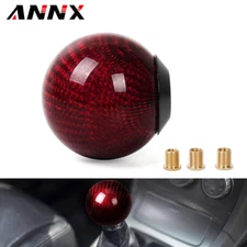 Aluminum Racing Carbon Fiber Manual Car Gear Shift Knob Shifter Lever Universal