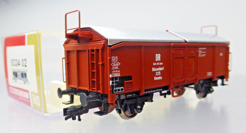 Fleischmann 5334 02 ; Hub-Schiebedachwagen US-Zone DR, neu in OVP /X015 | Zustand: Neu