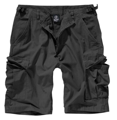 BRANDIT Bermuda Men's Cargo BDU Ripstop Over Sizes Black Shorts