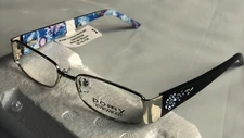 Pomy Eyewear 382 Silver Midnight Bloom Blue 50-15-135 Women’s   frames Eyeglasse