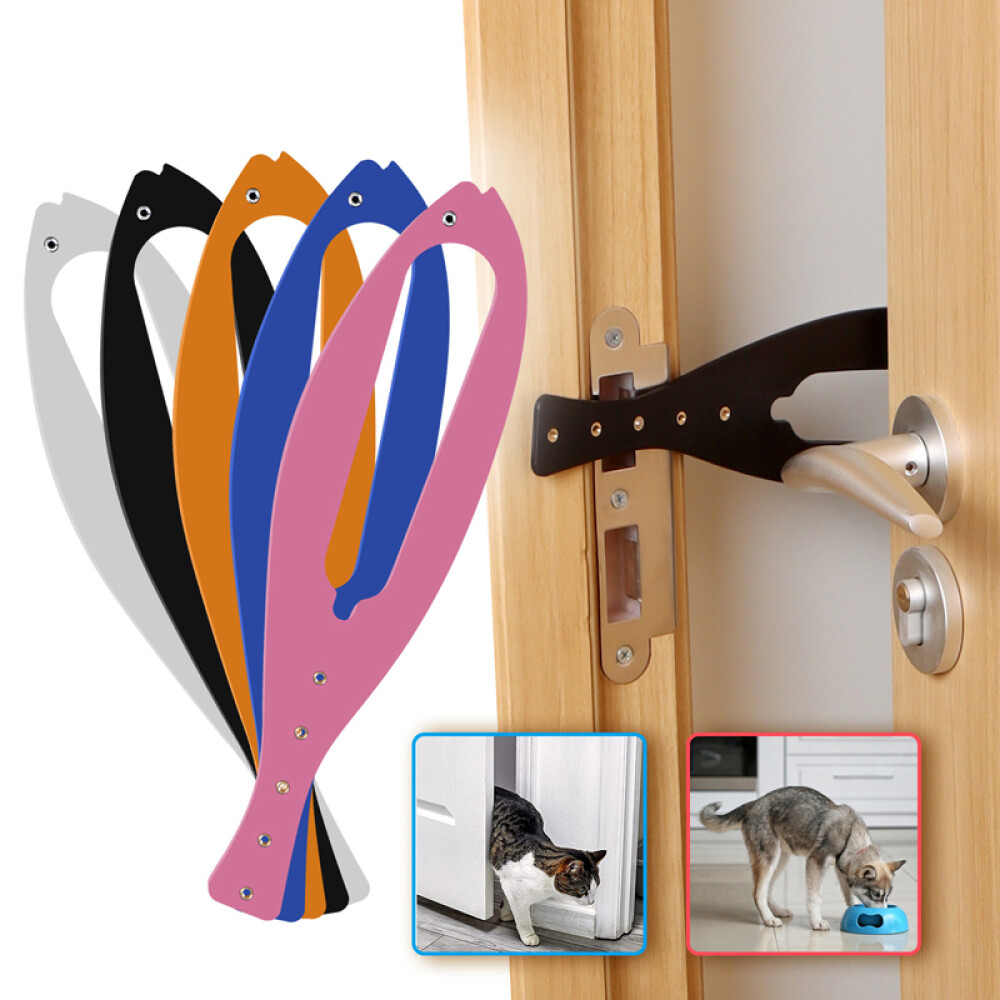 Child Proof Door Lock Cat Door Holder Latch Fast Flex Latch