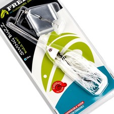 FREEDOM TACKLE Swing Buzz Buzzbait Swinging Changeable Hook 7/16oz - WHITE