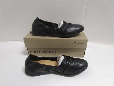 Clarks Women's Jenette Ruby BLACK LEATHER 9.5M NEW SEE PHOTOS