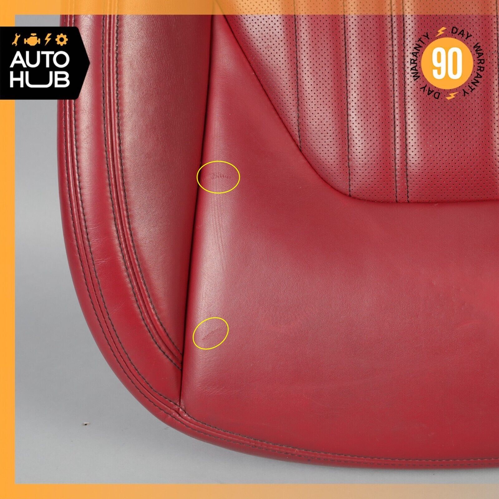 17-22 Maserati Levante S M161 Front Right Lower Bottom Seat Cushion Red OEM 26k