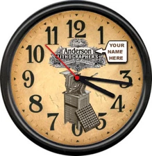 Personalized Printers Lithographers Printing Press Company Retro Sign Wall Clock