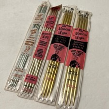 Vintage Four sets of four double pointed Aluminum knitting needles