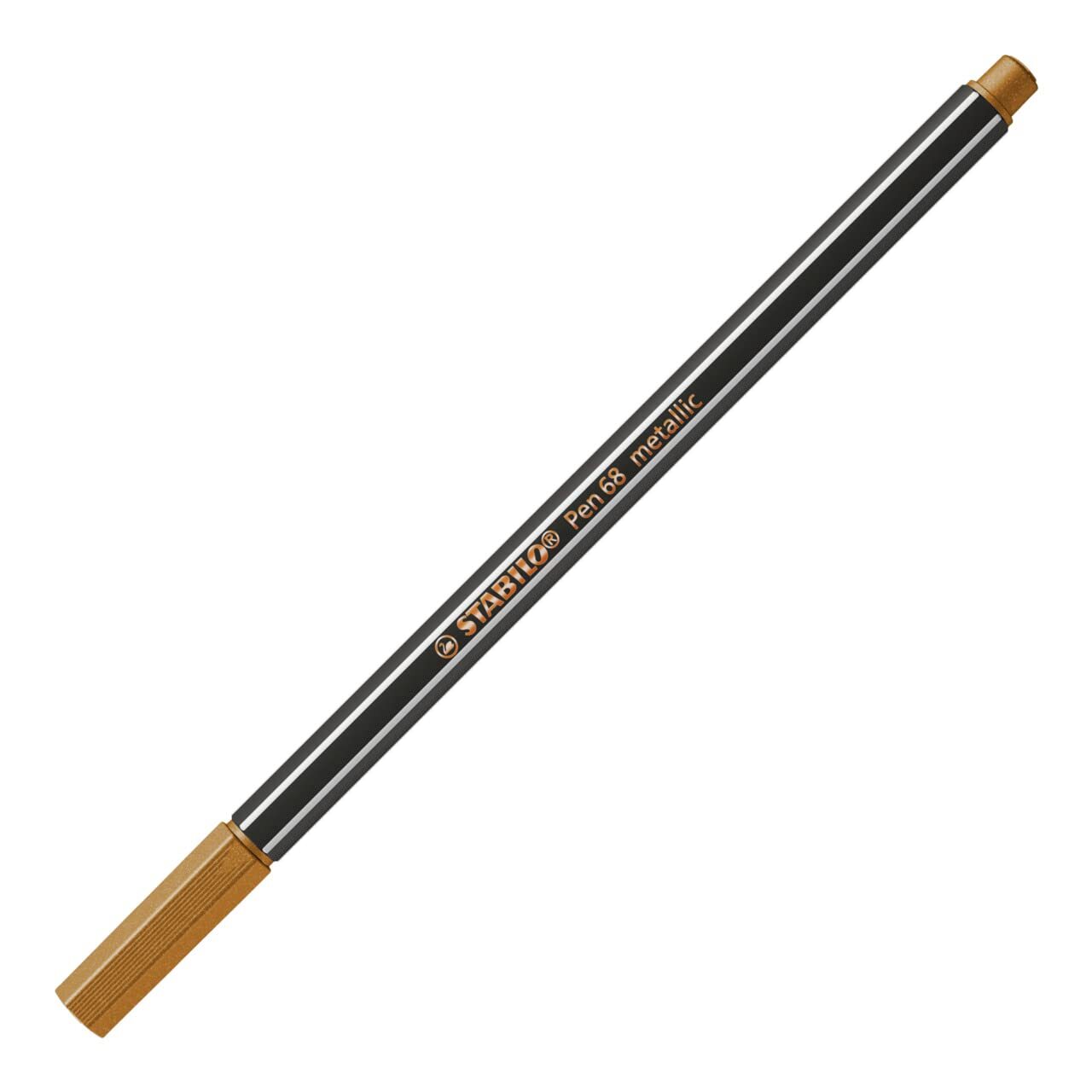 STABILO 68 Metallic Felt Tip Pen Medium Tip Copper